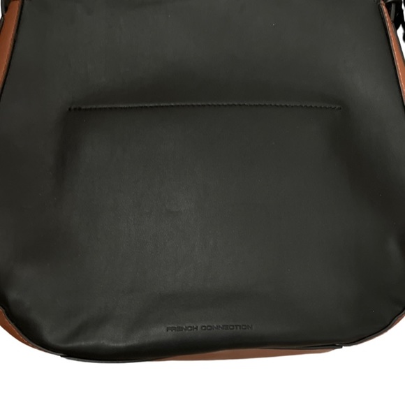 NWT French Connection Olivia Bucket Bag -Women's Handbag | Black & Brown Leather - Picture 5 of 7